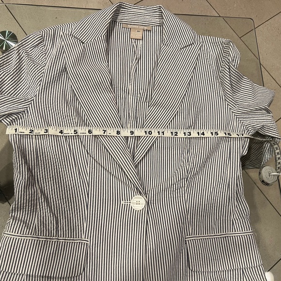 Emma Sofia cotton seersucker blazer 6 - Picture 8 of 8